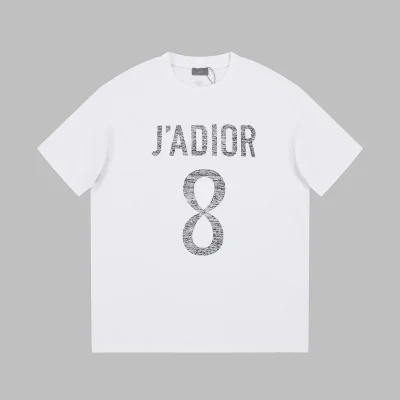 Футболка Dior Number Eight With Logo "White" фото № 8