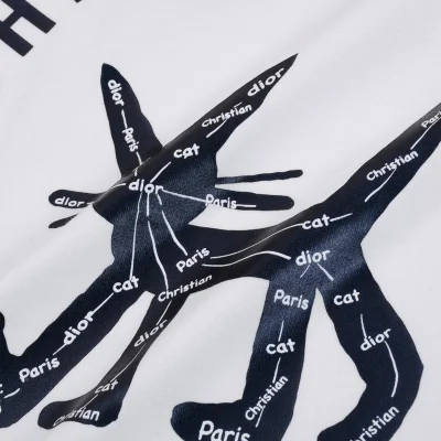 Футболка Dior Print Of Branded Cat "White" фото № 5 Футболка Dior Print Of Branded Cat "White" фото № 5
