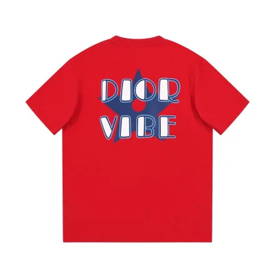 Футболка Dior Vibe Brand "Red" фото № 6