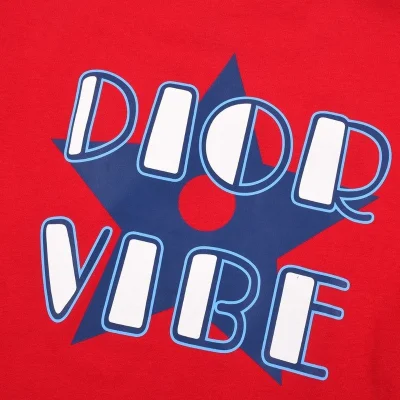 Футболка Dior Vibe Brand "Red" фото № 3