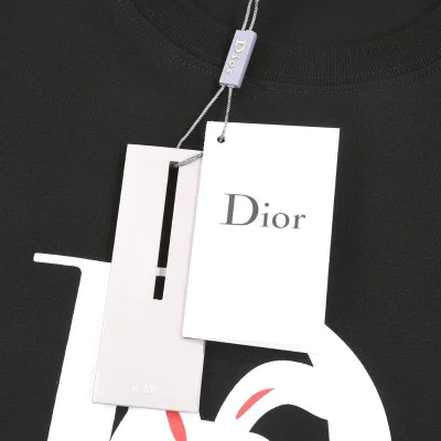 Футболка Dior White Rabbit "Black" фото № 3