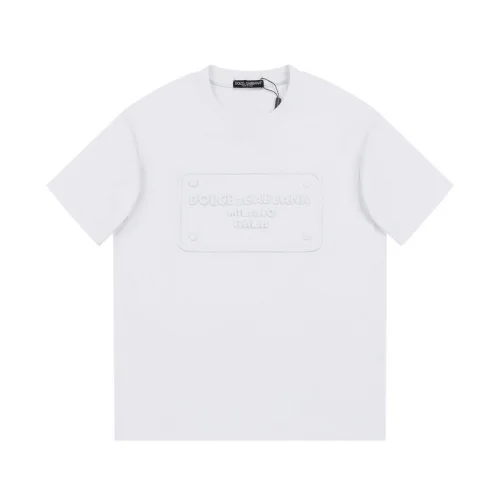 Футболка Dolce And Gabbana With An Embossed Logo "White"