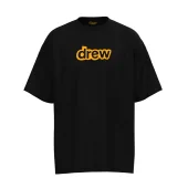 Футболка Drew House With Yellow Lettering "Black"