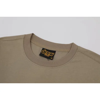 Футболка Drew House With A Black And Yellow Text Logo "Gray/Brown" фото № 5