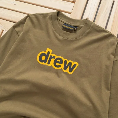 Футболка Drew House With Text Logo In The Center "Brown" фото № 6