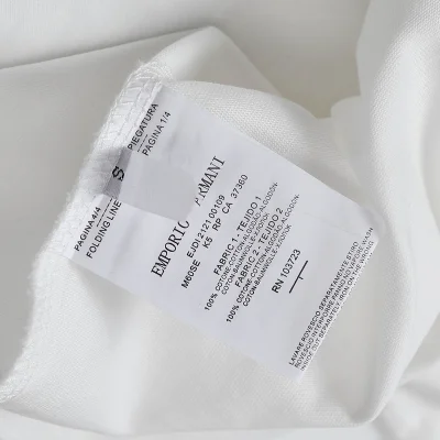Футболка Emporio Armani With The Inscription Of The Brand "White" фото № 5 Футболка Emporio Armani With The Inscription Of The Brand "White" фото № 5