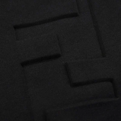 Футболка Fendi Logo Embossing Style "Black" фото № 4