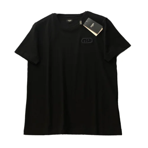 Футболка Fendi With Logo Of Woven Letters "Black"