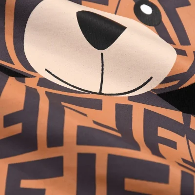 Футболка Fendi With A Happy Bear Toy Print "Black" фото № 8