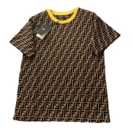 Футболка Fendi With Yellow Turnover
