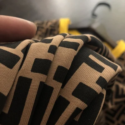 Футболка Fendi With Yellow Turnover "Brown" фото № 3 Футболка Fendi With Yellow Turnover "Brown" фото № 3