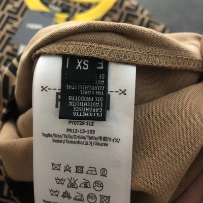 Футболка Fendi With Yellow Turnover "Brown" фото № 5 Футболка Fendi With Yellow Turnover "Brown" фото № 5