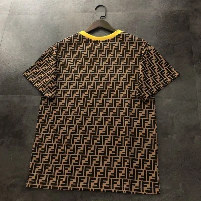Футболка Fendi With Yellow Turnover "Brown" фото № 7 Футболка Fendi With Yellow Turnover "Brown" фото № 7