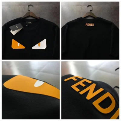 Футболка Fendi Eyes "Black" фото № 2