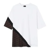 Футболка Fendi Color Separation "White/Brown"
