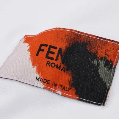 Футболка Fendi With Bright Insert And Text Logo "White" фото № 5 Футболка Fendi With Bright Insert And Text Logo "White" фото № 5