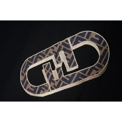 Футболка Fendi Paperclip-Logo "Black" фото № 3