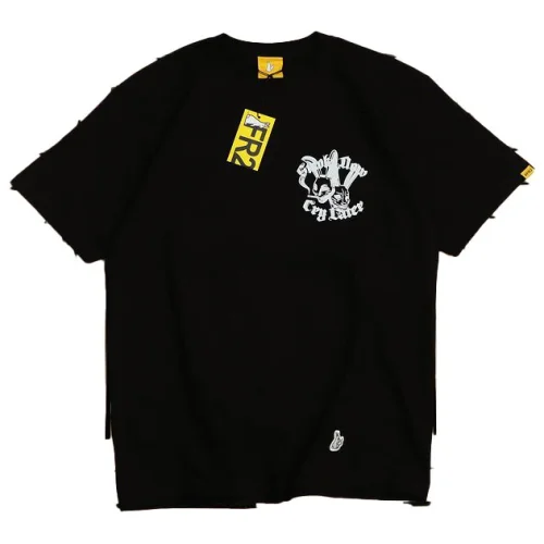 Футболка FR2 Two Rabbits Smoking Now Cry Latter "Black"