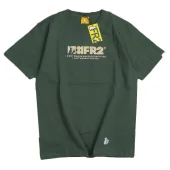 Футболка FR2 Print Two Rabbits In Square And Logo Front "Green"