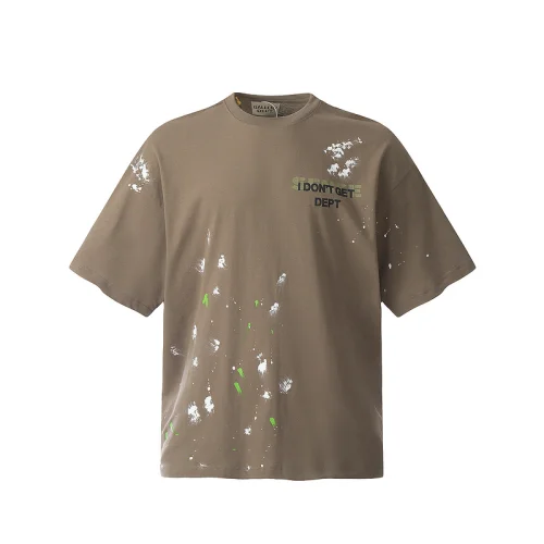 Футболка Gallery Dept White-Green Spots "Light Brown"