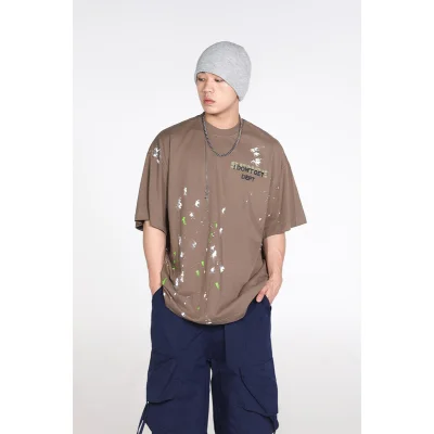 Футболка Gallery Dept White-Green Spots "Light Brown" фото № 7