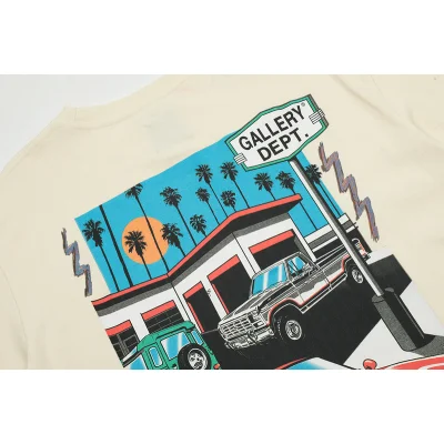 Футболка Gallery Dept With A Car Print "Beige" фото № 5