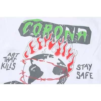 Футболка Gallery Dept Corona "White" фото № 8