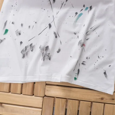 Футболка Gallery Dept Multicolored Brush Strokes "White" фото № 5