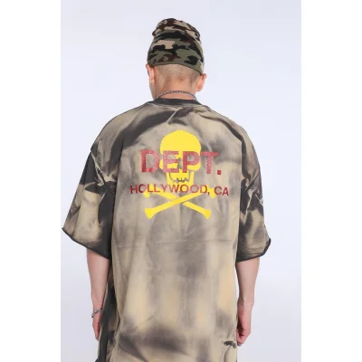 Футболка Gallery Dept Yellow Scull «Khaki» фото № 4