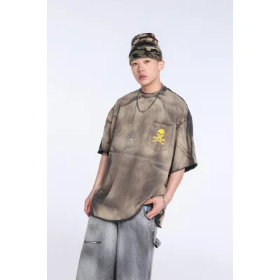 Футболка Gallery Dept Yellow Scull «Khaki» фото № 7