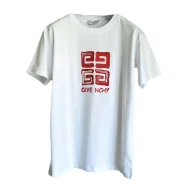Футболка Givenchy With Big Red Logo "White"