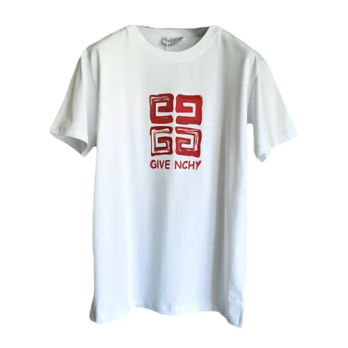 Футболка Givenchy With Big Red Logo "White"