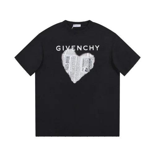 Футболка Givenchy Newspaper Print "Black"