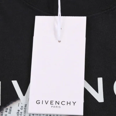 Футболка Givenchy Newspaper Print "Black" фото № 6