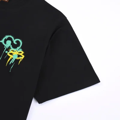 Футболка Gucci X Balenciaga Logo Painted With Paint "Black" фото № 5