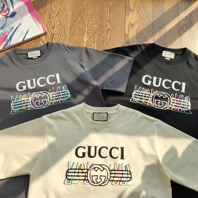 Футболка Gucci With An Interesting Print "White" фото № 5