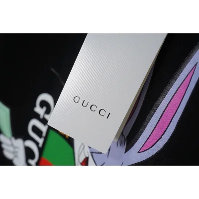 Футболка Gucci With Rabbit Print With Money "Black" фото № 3