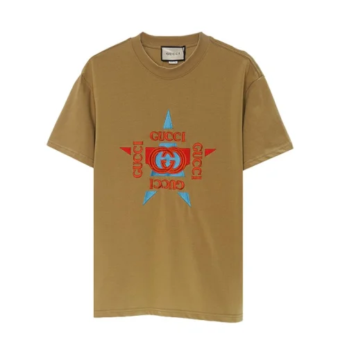 Футболка Gucci Five - Pointed Star "Brown"