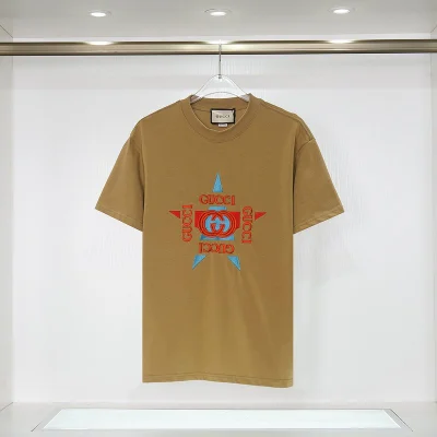 Футболка Gucci Five - Pointed Star "Brown" фото № 2