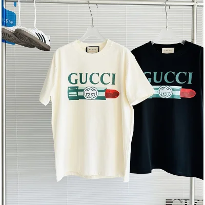 Футболка Gucci Lipstick "Cream" фото № 3