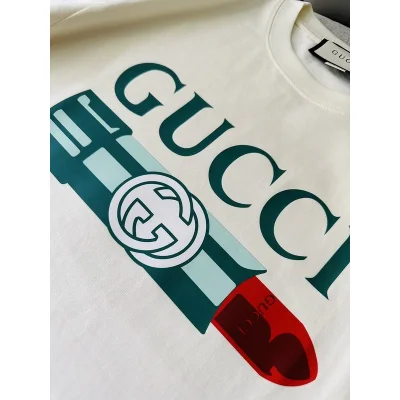 Футболка Gucci Lipstick "Cream" фото № 4