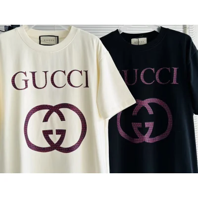 Футболка Gucci With Large Purple Brand Logo "Black" фото № 5