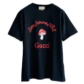 Футболка Gucci With A Fly Agaric Print "Black"