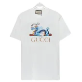 Футболка Gucci Dragon Lies On Logo "White"