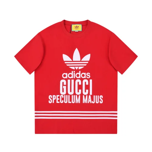 Футболка Gucci X Adidas Big Logo "Red"