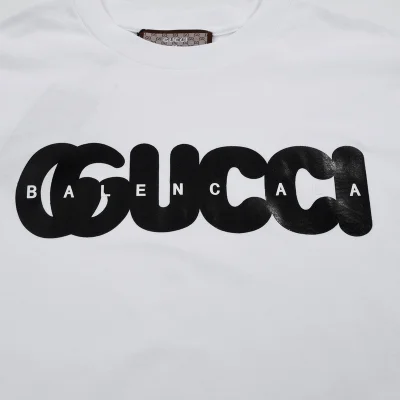 Футболка Gucci X Balenciaga With Logo "White" фото № 6 Футболка Gucci X Balenciaga With Logo "White" фото № 6