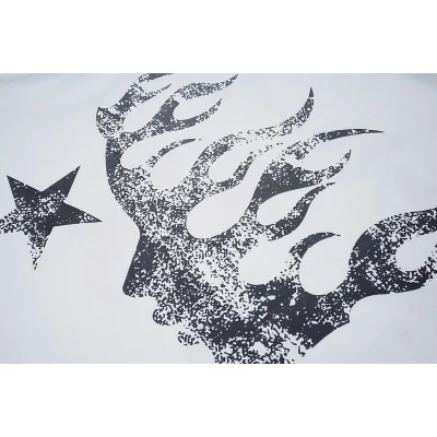 Футболка Hellstar Flaming Heart Front And Big Logo Back "White" фото № 4 Футболка Hellstar Flaming Heart Front And Big Logo Back "White" фото № 4