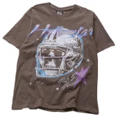 Футболка Hellstar Skull In Helmet "Brown"