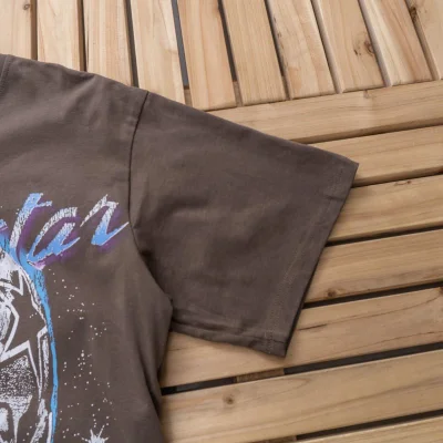 Футболка Hellstar Skull In Helmet "Brown" фото № 3