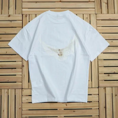 Футболка Jil Sander Front Inscription And Back Bird Print "White" фото № 2